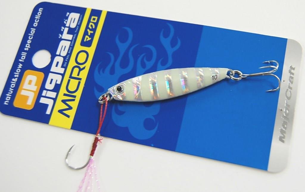 Major Craft Jigpara Micro Lure 10G Zebra Glow Jpm-10G