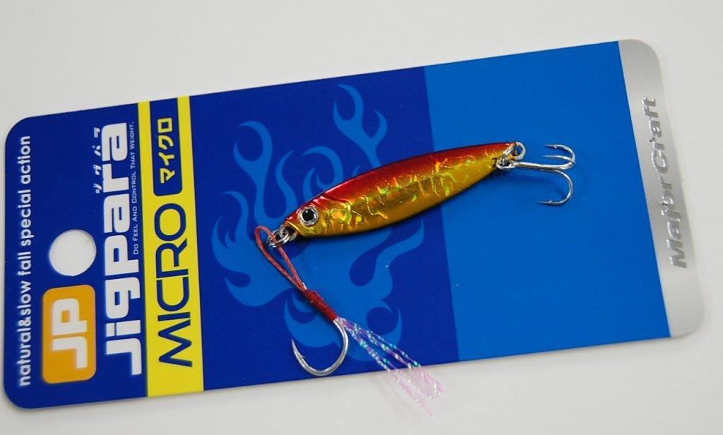 Major Craft Jigpara Micro 7G Red Gold Metal Jig Lure