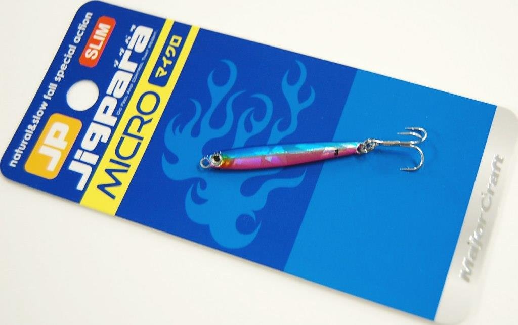 Major Craft Jigpara Micro Slim Lure 3G 斑马光 - 超轻垂钓解决方案