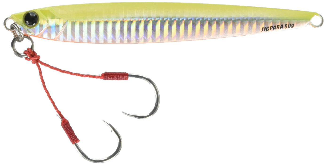 Major Craft Jigpara Semi-Long 40G Lure #9 Yellow Chart Fishing Jig