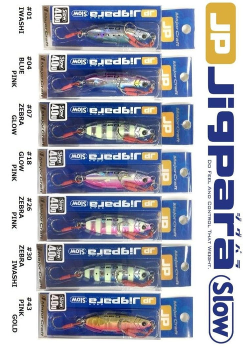 Major Craft Lure Jigpara Shore Slow Model 20G Blue Pink Jpslow-20