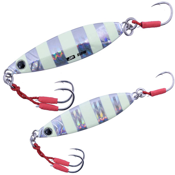 Major Craft Jigpara Shore Slow Jig 20G Zebra Pink - Precision Fishing Lure