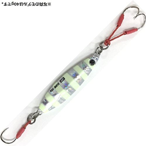 Major Craft Jigpara Shore Slow 30G Zebra Glow Lure - Quality Fishing Jig