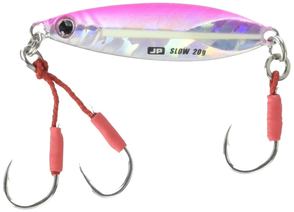 主要工藝 Jigpara Shore Slow 30G 發光粉紅色魚餌 - Jig 模型 Jpslow-30