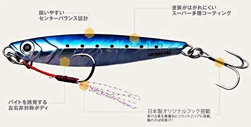 Major Craft Jigpara 短款 20G 沙丁魚誘餌 - 高級釣魚夾具