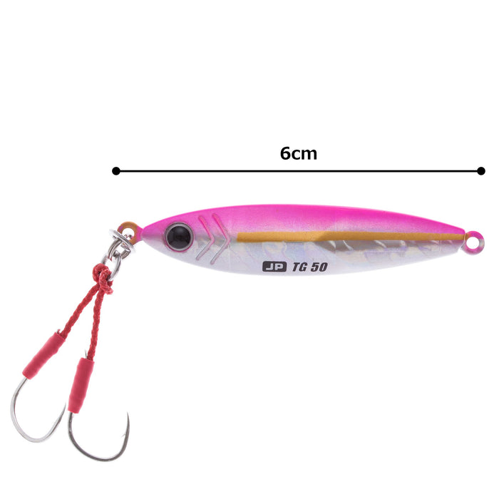 Major Craft Jigpara TG 50g Metal Jig Pink Efficient Fishing Lure