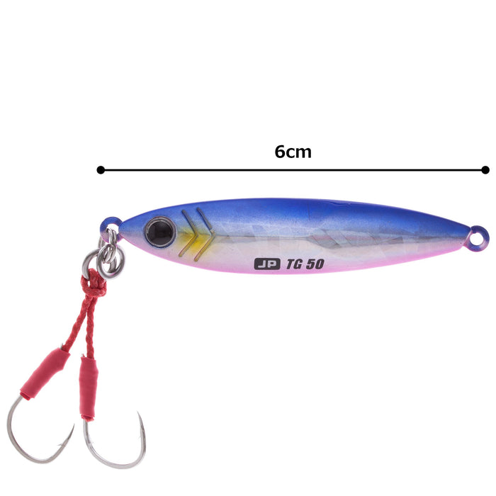 Major Craft Jigpara Tg 50g Blue Pink Metal Jig for Effective Fishing