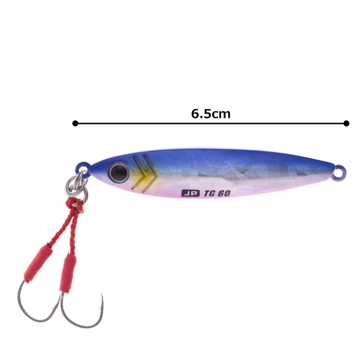 Major Craft Jigpara Tg60G Metal Jig 60g Blue Pink Fishing Lure