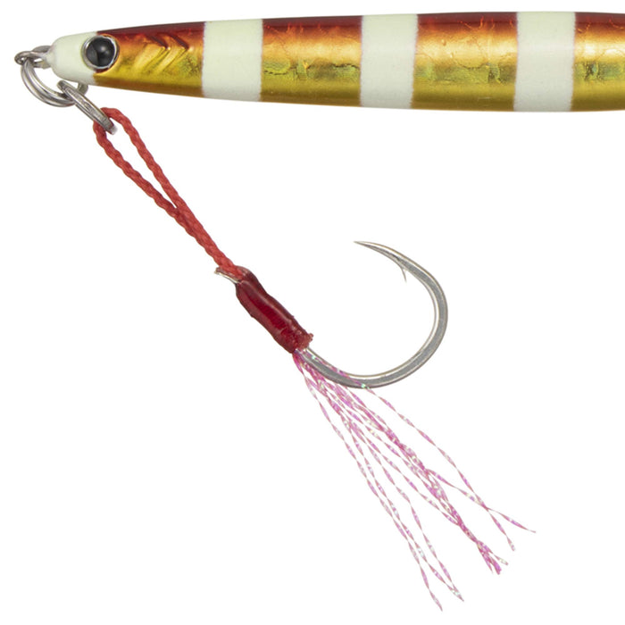 Major Craft Metal Jig Maki Jet 30G Zebra Red Gold #77 Fishing Lure