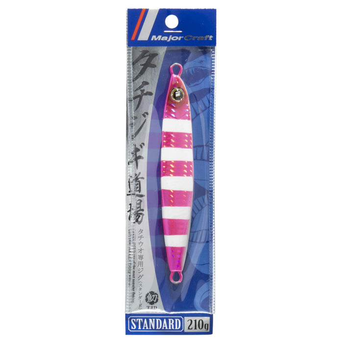 Major Craft Tachijigi Dojo Standard Metal Jig Tjd-St210 Zebra Pink 210G Lure