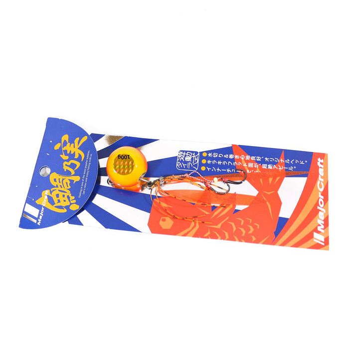 Major Craft Metal Jig Tai Chisel 100G Gold Orange — TM-100/#5