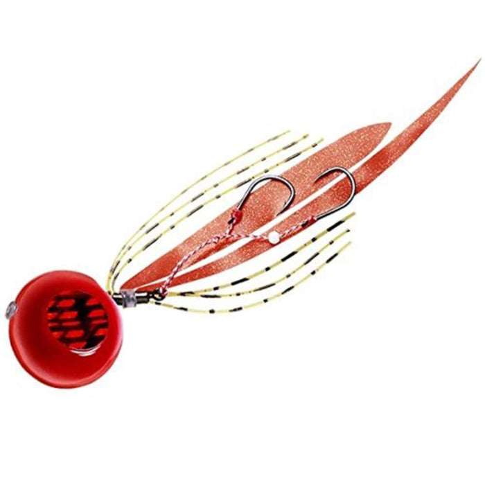 Major Craft Metal Jig Tai Chisel 60g Red Orange Premium Lure