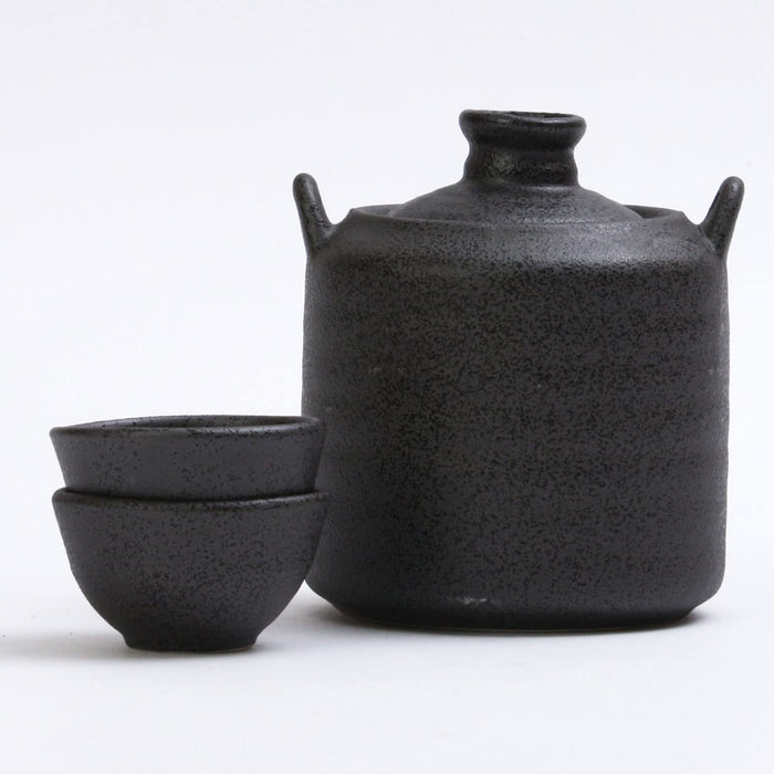 Manyoan Handheld Sake Warmer Cooler Set Smoked 51-54-43 Efficient Kit-Kiichin - The #1 Place for Japanese Goods in Your Hand!