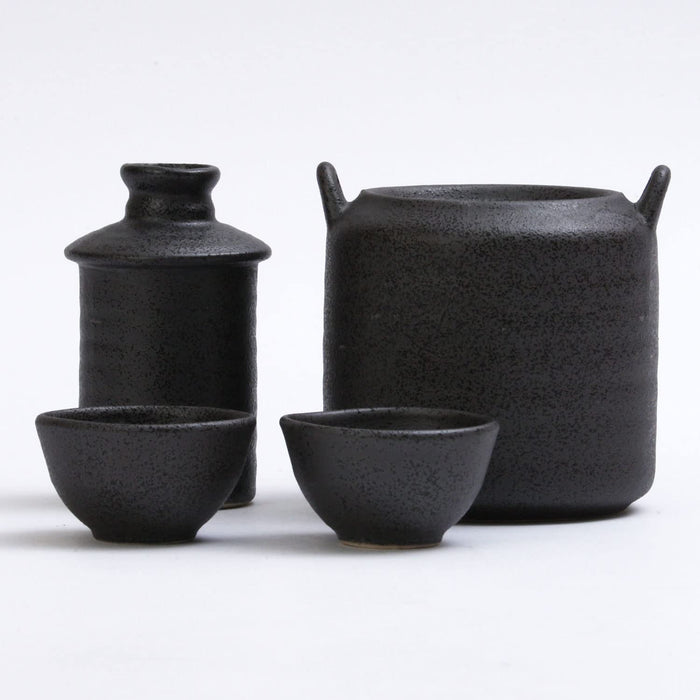 Manyoan Handheld Sake Warmer Cooler Set Smoked 51-54-43 Efficient Kit-Kiichin - The #1 Place for Japanese Goods in Your Hand!