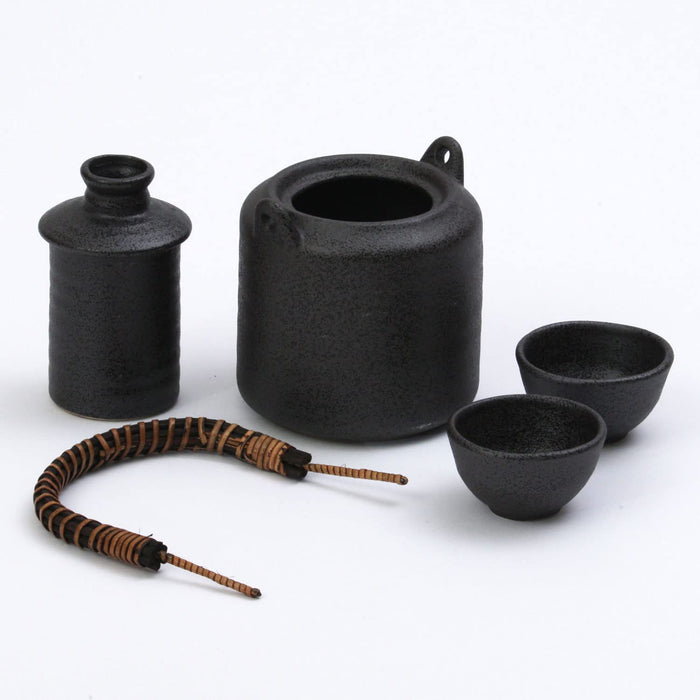 Manyoan Handheld Sake Warmer Cooler Set Smoked 51-54-43 Efficient Kit-Kiichin - The #1 Place for Japanese Goods in Your Hand!