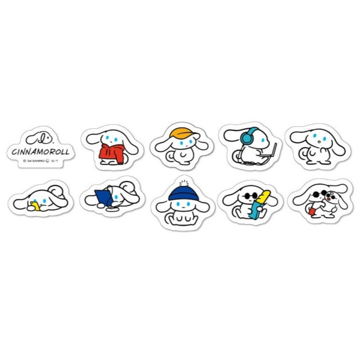 Marimocraft Aisinamorol White Flake Sticker W3.9xH3.3cm ICN-018-Kiichin - The #1 Place for Japanese Goods in Your Hand!