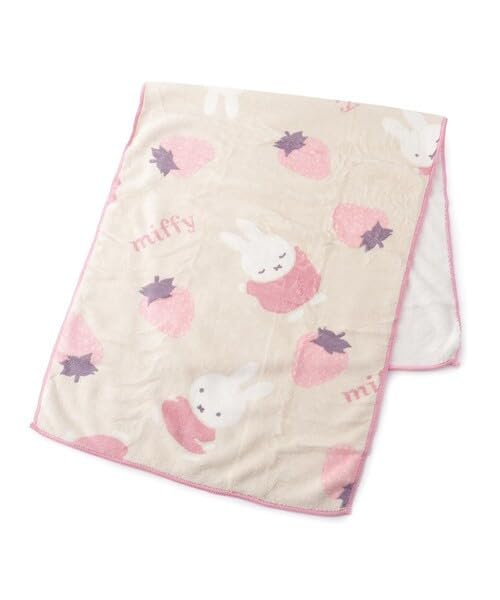 Marimocraft Quick Dry Face Towel Pink W100xH40cm Miffy Strawberry Chocolate-Kiichin - The #1 Place for Japanese Goods in Your Hand!