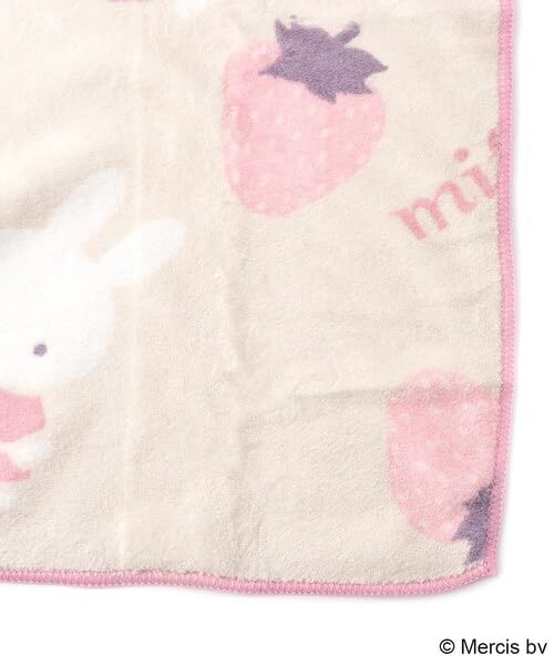 Marimocraft Quick Dry Face Towel Pink W100xH40cm Miffy Strawberry Chocolate-Kiichin - The #1 Place for Japanese Goods in Your Hand!