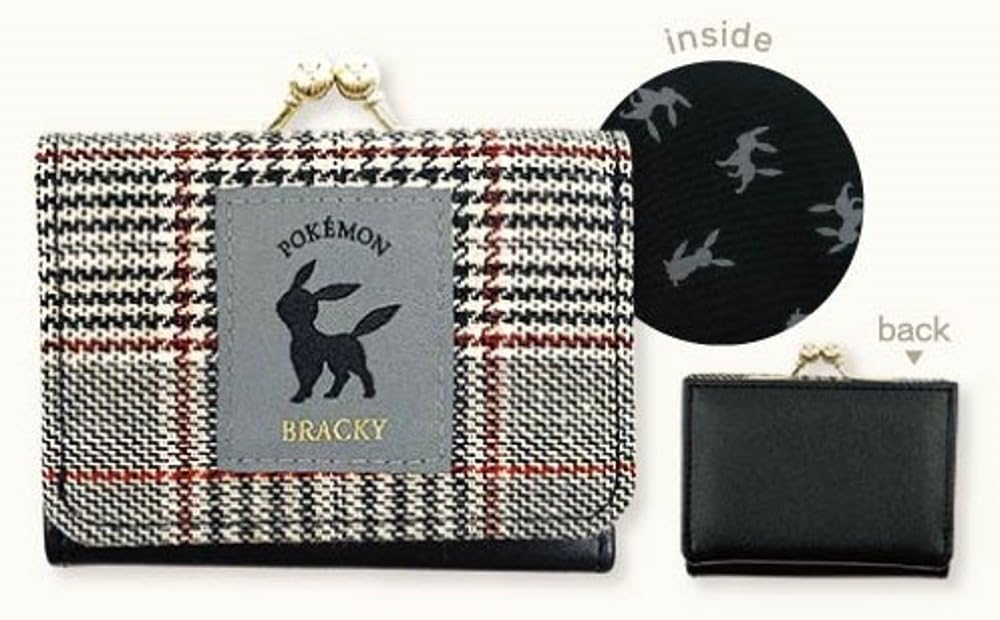 Marimocraft Pokemon Check Series Compact Wallet Black 95x80x30mm-Kiichin - The #1 Place for Japanese Goods in Your Hand!
