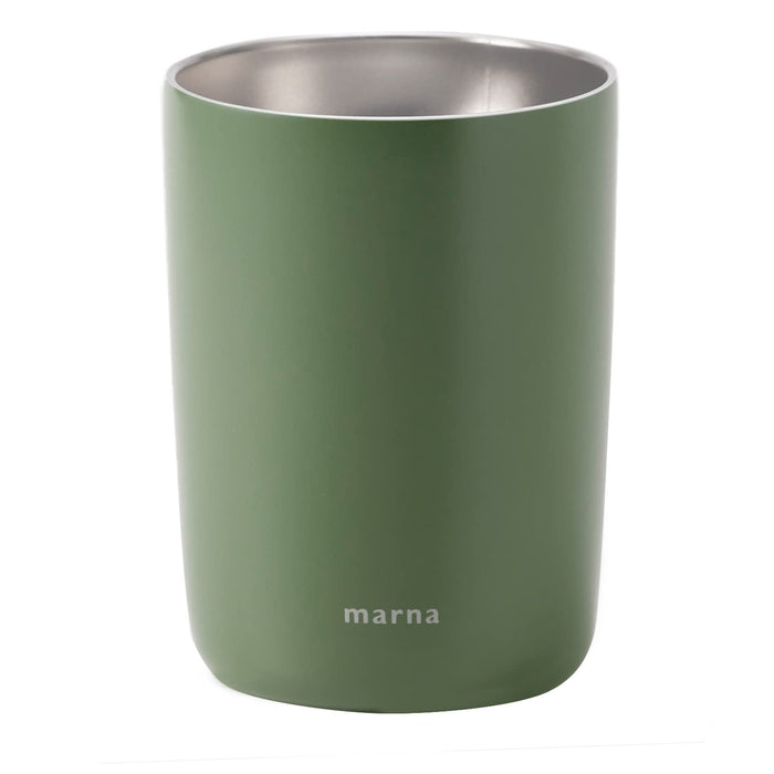 Marna 2-In-1 350ml Vacuum Can Cooler - Condensation-Free Conifer Green-Kiichin - The #1 Place for Japanese Goods in Your Hand!