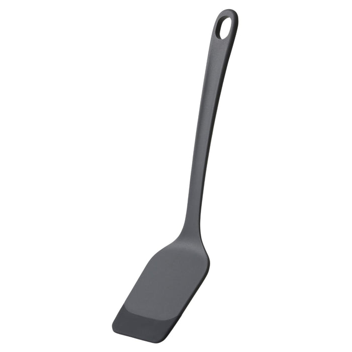 Marna Easy-To-Insert Heat-Resistant Silicone Turner Spatula Dark Gray-Kiichin - The #1 Place for Japanese Goods in Your Hand!