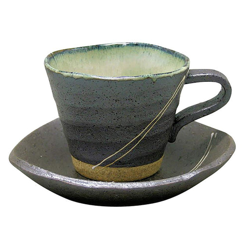 Ichikyu Mino Ware Ryusei Coffee Cup and Saucer Made in Japan 502-40-Kiichin - The #1 Place for Japanese Goods in Your Hand!