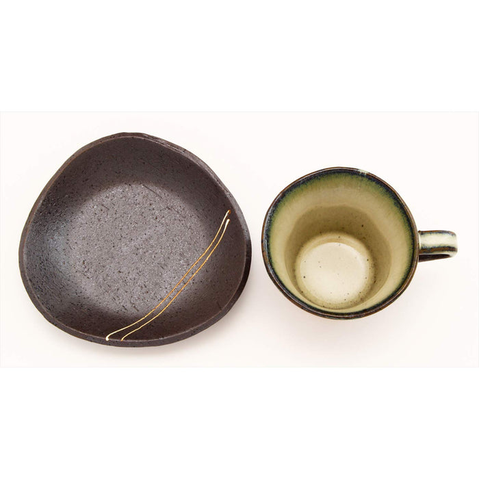 Ichikyu Mino Ware Ryusei Coffee Cup and Saucer Made in Japan 502-40-Kiichin - The #1 Place for Japanese Goods in Your Hand!