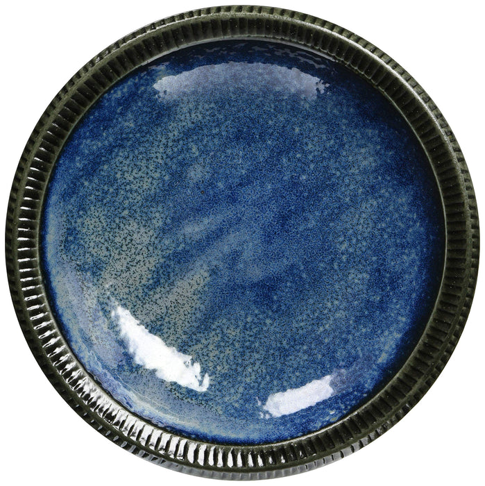 Ichikyu Mino Ware Deep Sea Blue Pasta and Curry Plate 21cm Japan Made-Kiichin - The #1 Place for Japanese Goods in Your Hand!