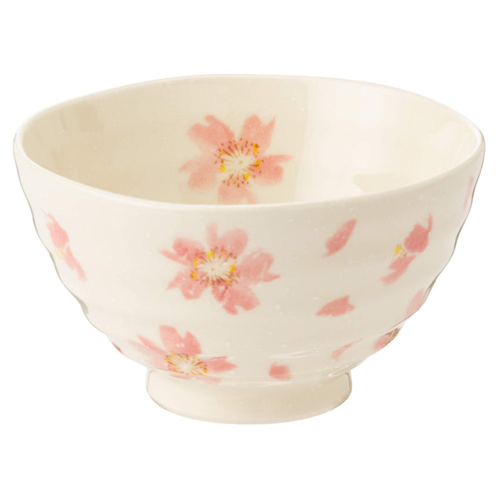Casual Life Kakuni Mino Ware Sakura No Mai Pink Rice Bowl W20059-Kiichin - The #1 Place for Japanese Goods in Your Hand!