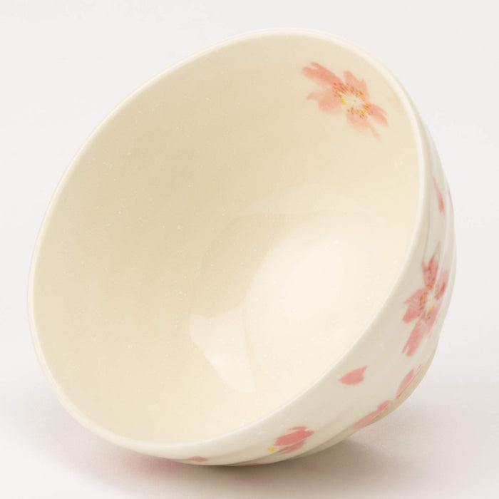 Casual Life Kakuni Mino Ware Sakura No Mai Pink Rice Bowl W20059-Kiichin - The #1 Place for Japanese Goods in Your Hand!