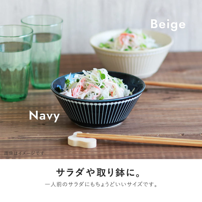 Minoru Pottery Navy Blue Mino Ware Albee Bowl 130 Pack-Kiichin - The #1 Place for Japanese Goods in Your Hand!