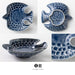 Minoru Pottery Mino Ware Indigo Tri-Shaped 120 Plate Dinky Collection-Kiichin - The #1 Place for Japanese Goods in Your Hand!