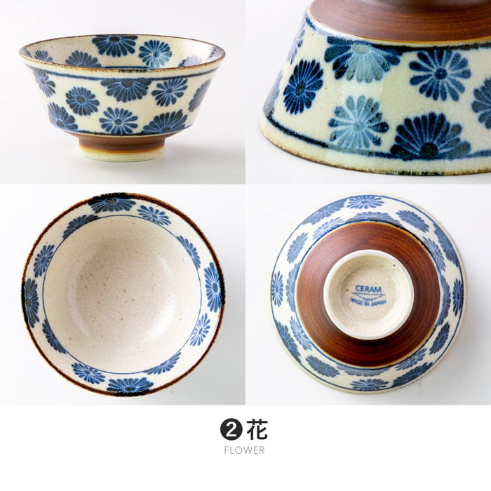 Minoru Pottery Mino Ware Nanpu 130 Flower Reverse Shape Tea Bowl-Kiichin - The #1 Place for Japanese Goods in Your Hand!