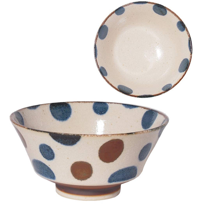 Minoru Pottery Mino Ware Nanpu 150 Bowl Durable Star Design-Kiichin - The #1 Place for Japanese Goods in Your Hand!