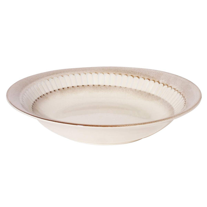 Minoru Pottery Mino Ware Potmum Deep Plate 240mm - Elegant Diningware-Kiichin - The #1 Place for Japanese Goods in Your Hand!