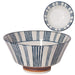 Minoru Touki Mino Ware Suzu 150 Bowl with Striped Pattern Pottery-Kiichin - The #1 Place for Japanese Goods in Your Hand!