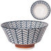 Minoru Pottery Mino Ware Suzu 180 Ramen Bowl Arrow Feather Design-Kiichin - The #1 Place for Japanese Goods in Your Hand!