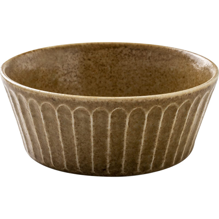 Minoru Pottery Mino Ware Tetote 140 Medium Walnut Bowl-Kiichin - The #1 Place for Japanese Goods in Your Hand!