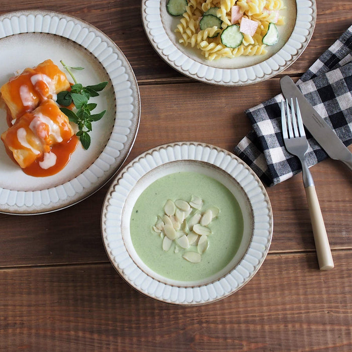 Minoru Pottery Large Oatmeal Bowl 17.2cm Diameter Ideal for Serving-Kiichin - The #1 Place for Japanese Goods in Your Hand!