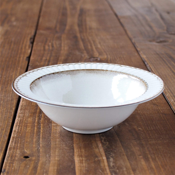 Minoru Pottery Large Oatmeal Bowl 17.2cm Diameter Ideal for Serving-Kiichin - The #1 Place for Japanese Goods in Your Hand!