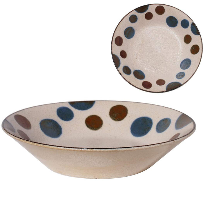 Minoru Pottery Nanpu 215 Star Reverse 7-Inch Deep Plate-Kiichin - The #1 Place for Japanese Goods in Your Hand!