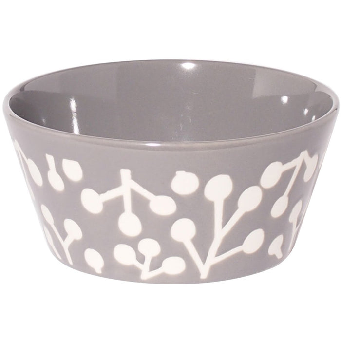 Minoru Pottery Small Bowl Gray M Water-Repellent Berry Inspired Design-Kiichin - The #1 Place for Japanese Goods in Your Hand!