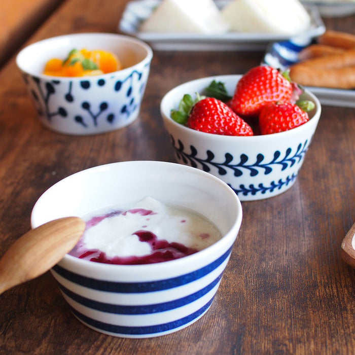 Minoru Pottery Small Bowl Plantery Border M - Elegant Ceramic Decorative Piece-Kiichin - The #1 Place for Japanese Goods in Your Hand!