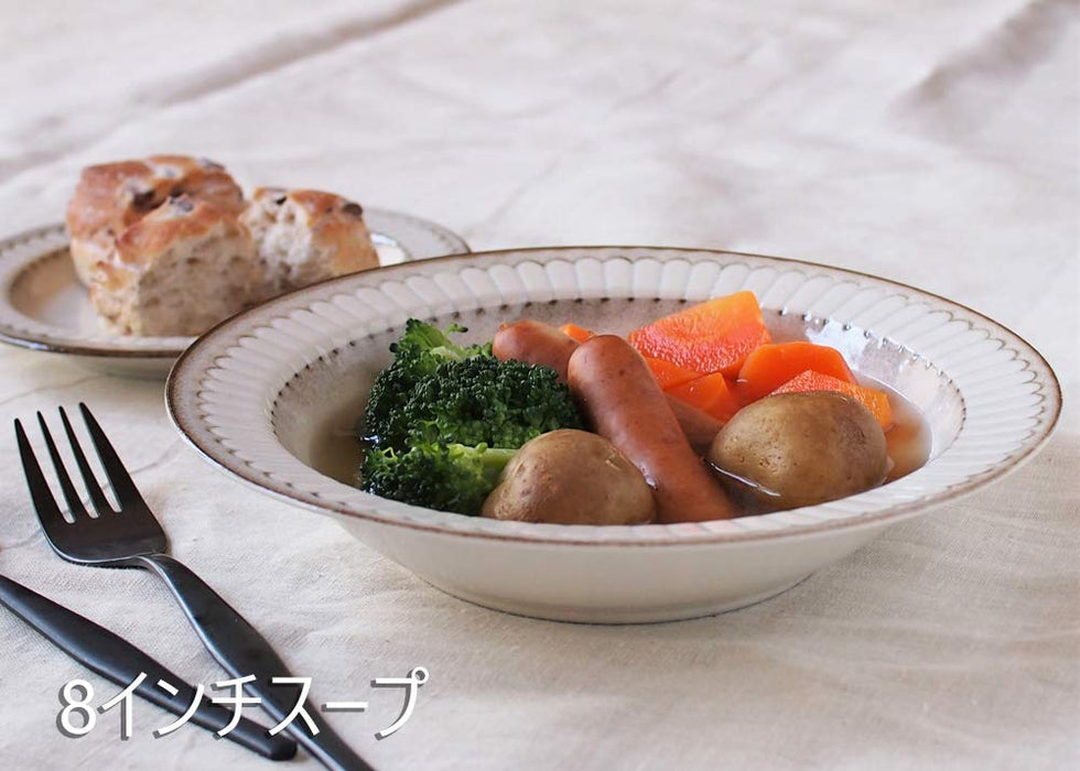 Minoru Pottery Large Bowl 21.1cm for Soup and Salad-Kiichin - The #1 Place for Japanese Goods in Your Hand!