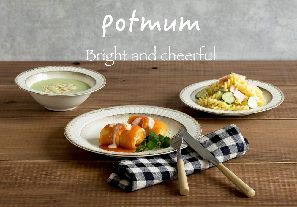 Minoru Pottery Medium Plate 19.7cm Cake Plate Perfect for Desserts-Kiichin - The #1 Place for Japanese Goods in Your Hand!