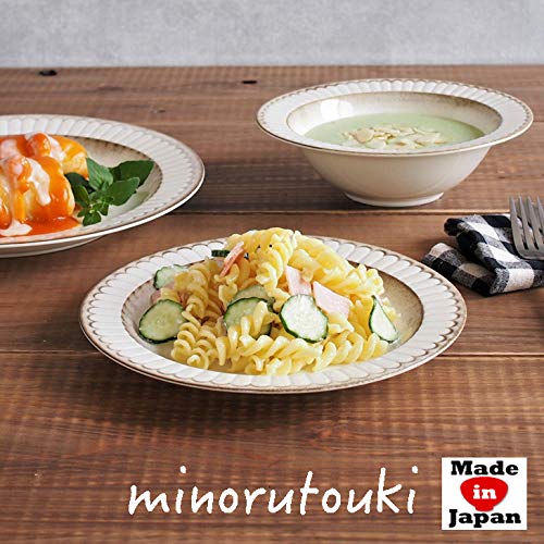 Minoru Pottery Medium Plate 19.7cm Cake Plate Perfect for Desserts-Kiichin - The #1 Place for Japanese Goods in Your Hand!