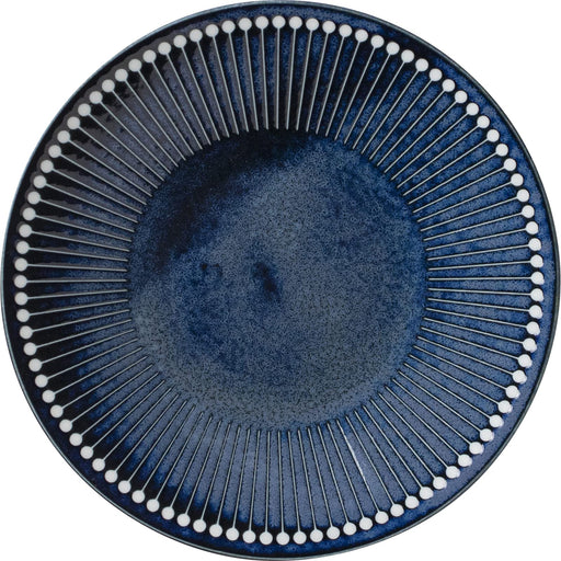 Minoru Pottery Albee 220 Navy Plate - Elegant Minoyaki Tableware-Kiichin - The #1 Place for Japanese Goods in Your Hand!