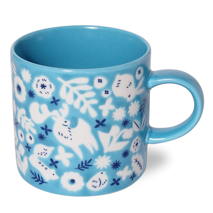 Minoru Pottery Kukka Aqua Blue Mug 300ml Lightweight and Stylish-Kiichin - The #1 Place for Japanese Goods in Your Hand!