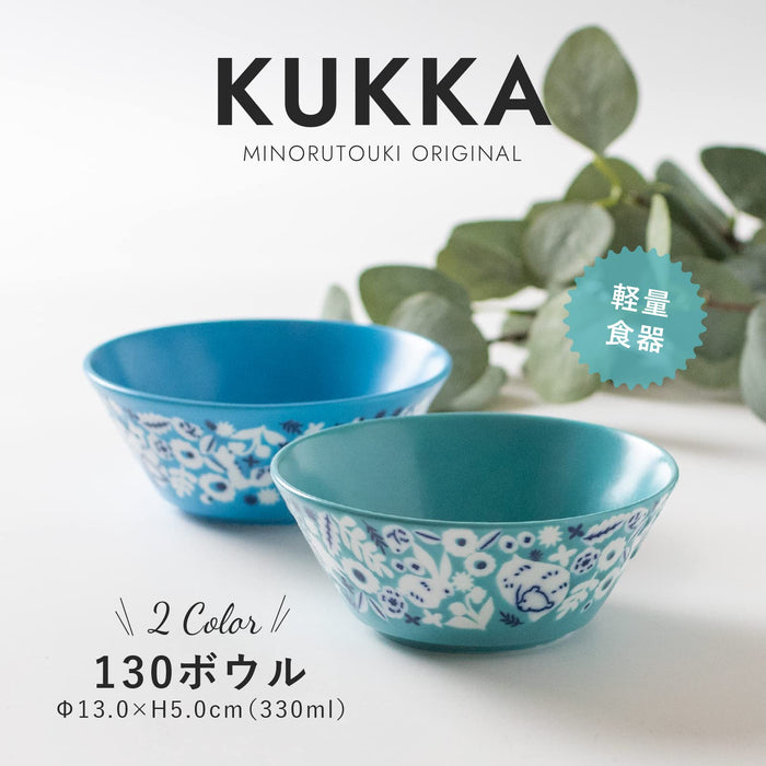 Minoru Pottery Kukka Mint Green Small Bowl Lightweight 13cm Diameter-Kiichin - The #1 Place for Japanese Goods in Your Hand!