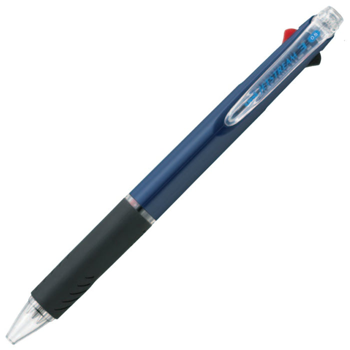 Mitsubishi Pencil 3-Color Jet Stream Ballpoint Pen 0.5mm Easy Write Navy